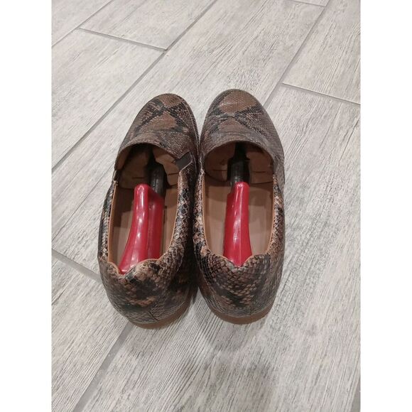 MEZLAN MONARCH Snake print leather slip-on loafer SIZE 9 US MADE IN SPAIN - Picture 4 of 12